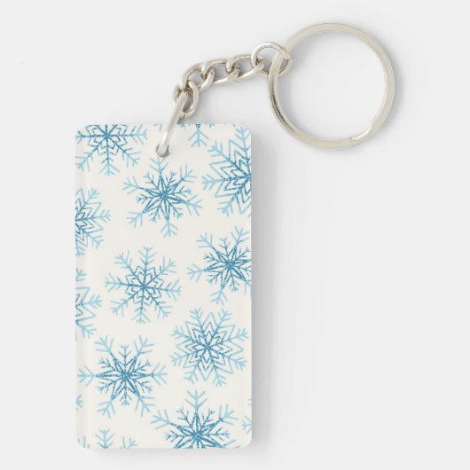 Schneeflockenmuster Schlüsselanhänger (Rückseite)