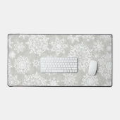 Schneeflockenmuster Schreibtischunterlage (Tastatur & Maus)