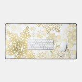 Schneeflockenmuster Schreibtischunterlage (Tastatur & Maus)