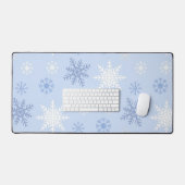 Schneeflockenmuster Schreibtischunterlage (Tastatur & Maus)