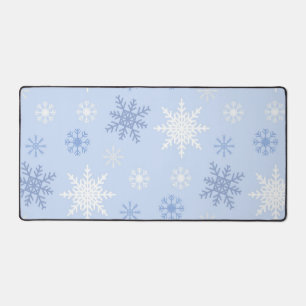 Schneeflockenmuster Schreibtischunterlage