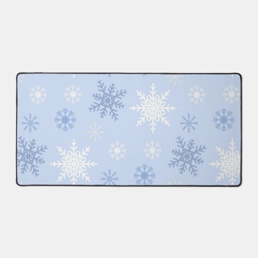 Schneeflockenmuster Schreibtischunterlage (Vorderseite)