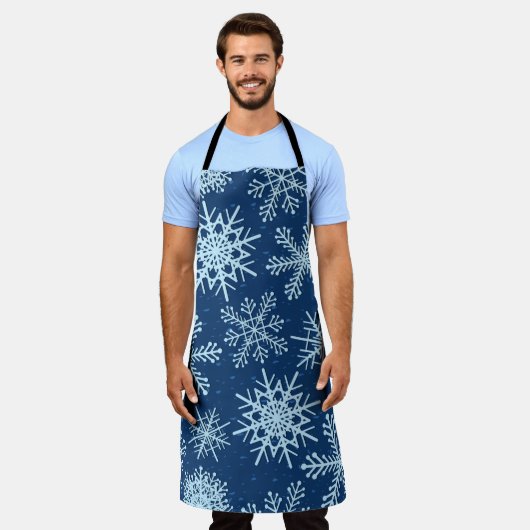 Schneeflockenmuster Schürze (Getragen)
