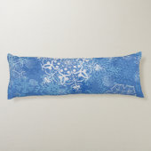 Schneeflockenmuster Seitenschläferkissen (Rückseite)