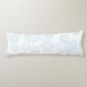 Schneeflockenmuster Seitenschläferkissen (Vorderseite)