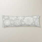 Schneeflockenmuster Seitenschläferkissen (Rückseite)