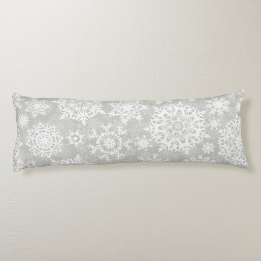 Schneeflockenmuster Seitenschläferkissen (Rückseite)
