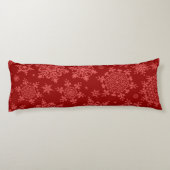 Schneeflockenmuster Seitenschläferkissen (Rückseite)