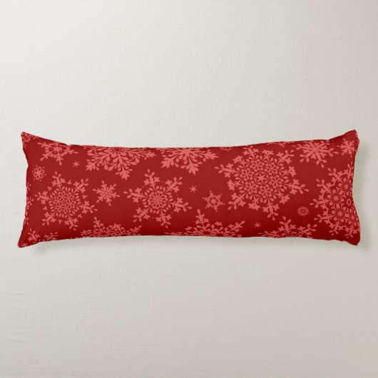 Schneeflockenmuster Seitenschläferkissen (Vorderseite)