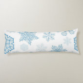 Schneeflockenmuster Seitenschläferkissen (Rückseite)