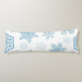 Schneeflockenmuster Seitenschläferkissen (Vorderseite)