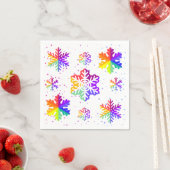 Schneeflockenmuster Serviette (Beispiel)