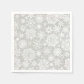 Schneeflockenmuster Serviette (Vorderseite)