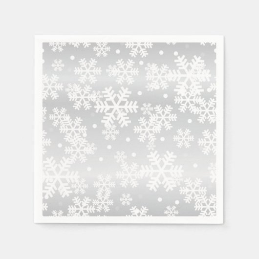 Schneeflockenmuster Serviette (Vorderseite)