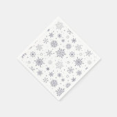 Schneeflockenmuster Serviette (Ecke)