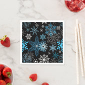 Schneeflockenmuster Serviette (Beispiel)
