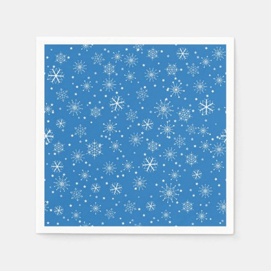 Schneeflockenmuster Serviette (Vorderseite)