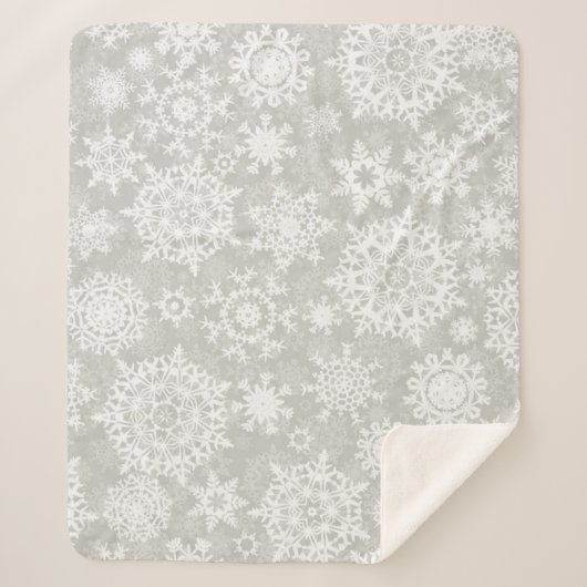 Schneeflockenmuster Sherpadecke (Vorderseite)