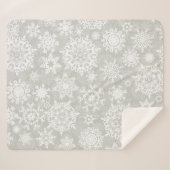 Schneeflockenmuster Sherpadecke (Vorderseite (Horizontal))