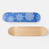Schneeflockenmuster Skateboard (Horizontal)