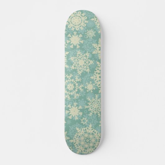 Schneeflockenmuster Skateboard (Vorne)