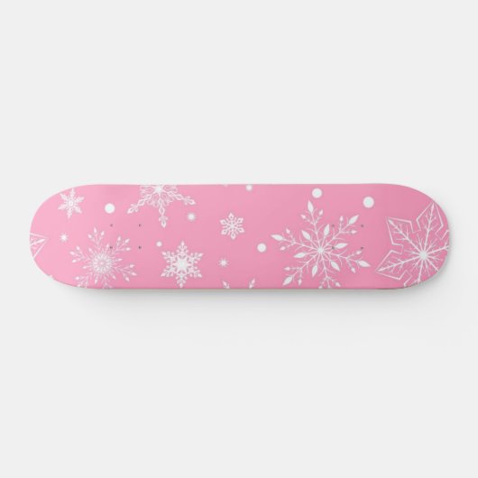 Schneeflockenmuster Skateboard (Horizontal)