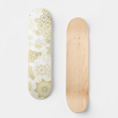 Schneeflockenmuster Skateboard (Vorderseite)