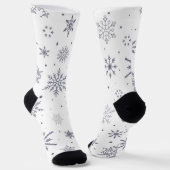 Schneeflockenmuster Socken (Gewinkelt)