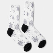 Schneeflockenmuster Socken (Rechts)