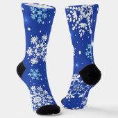 Schneeflockenmuster Socken (Gewinkelt)