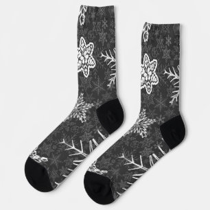 Schneeflockenmuster Socken