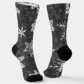 Schneeflockenmuster Socken (Gewinkelt)