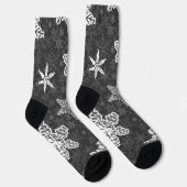 Schneeflockenmuster Socken (Rechts)