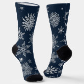 Schneeflockenmuster Socken (Gewinkelt)