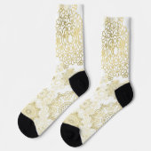 Schneeflockenmuster Socken (Linkes Detail)