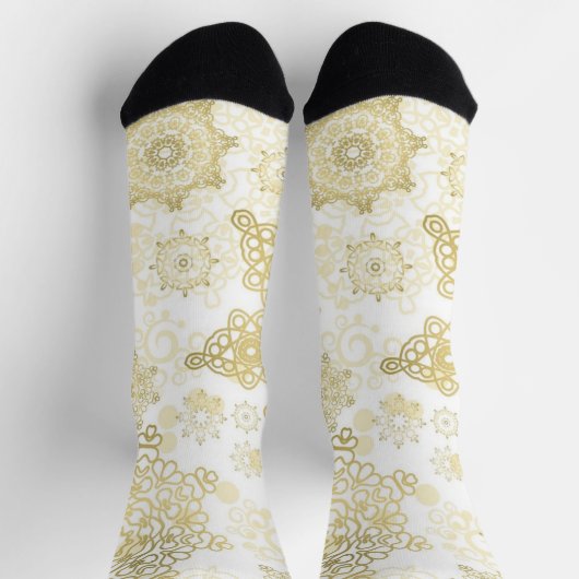 Schneeflockenmuster Socken (Oben)