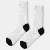 Schneeflockenmuster Socken (Linkes Detail)