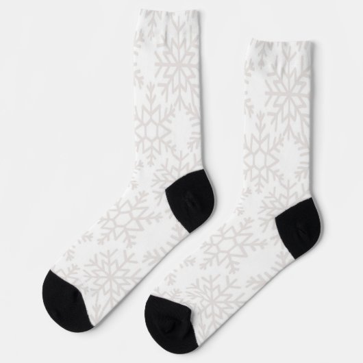 Schneeflockenmuster Socken (Linkes Detail)