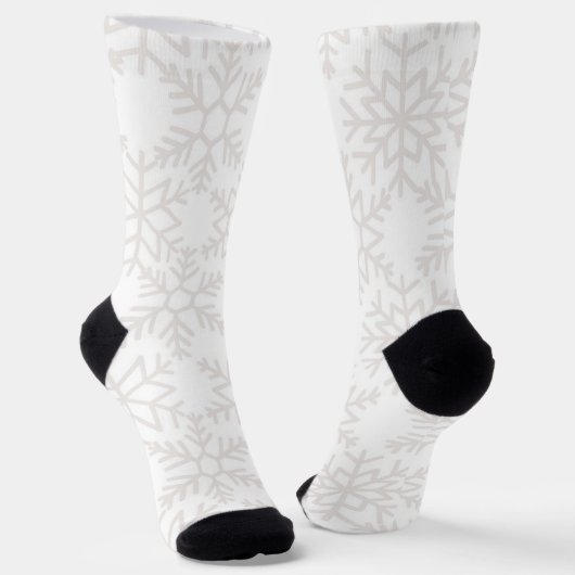 Schneeflockenmuster Socken (Gewinkelt)