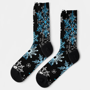 Schneeflockenmuster Socken