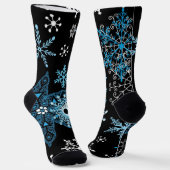 Schneeflockenmuster Socken (Gewinkelt)