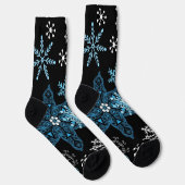 Schneeflockenmuster Socken (Rechts)