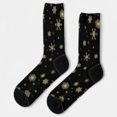 Schneeflockenmuster Socken (Linkes Detail)