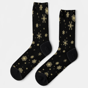 Schneeflockenmuster Socken