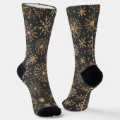 Schneeflockenmuster Socken (Gewinkelt)