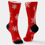 Schneeflockenmuster Socken (Gewinkelt)