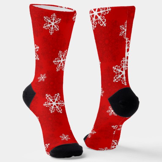 Schneeflockenmuster Socken (Gewinkelt)