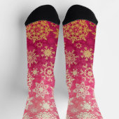 Schneeflockenmuster Socken (Oben)