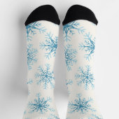 Schneeflockenmuster Socken (Oben)