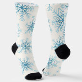 Schneeflockenmuster Socken (Gewinkelt)